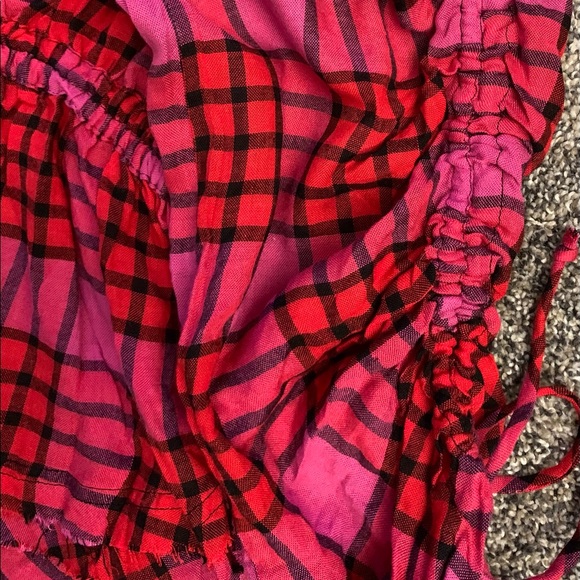 New With Tags Women's We The Free Plaid Shirt Size Medium - Picture 7 of 9